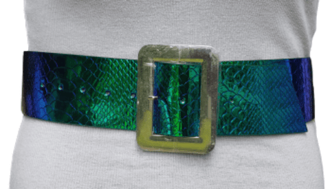 Green Iridescent Belt - PINKIE POSH APPAREL & ACCESSORIES