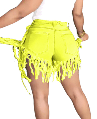 Keria Fringe Denim Shorts - PINKIE POSH APPAREL & ACCESSORIES