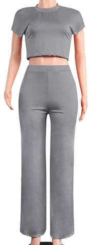 2pc "Leslie" Bell And Crop - PINKIE POSH APPAREL & ACCESSORIES
