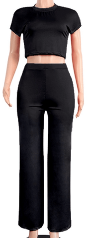 2pc "Leslie" Bell And Crop - PINKIE POSH APPAREL & ACCESSORIES