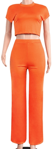 2pc "Leslie" Bell And Crop - PINKIE POSH APPAREL & ACCESSORIES