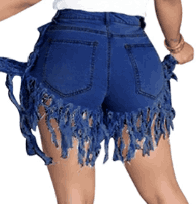 Keria Fringe Denim Shorts - PINKIE POSH APPAREL & ACCESSORIES
