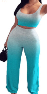 2PC Bell Bottom Crop Top - PINKIE POSH APPAREL & ACCESSORIES
