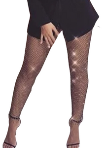 Jeweled Fish Net Pants