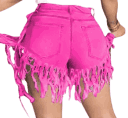 Keria Fringe Denim Shorts - PINKIE POSH APPAREL & ACCESSORIES