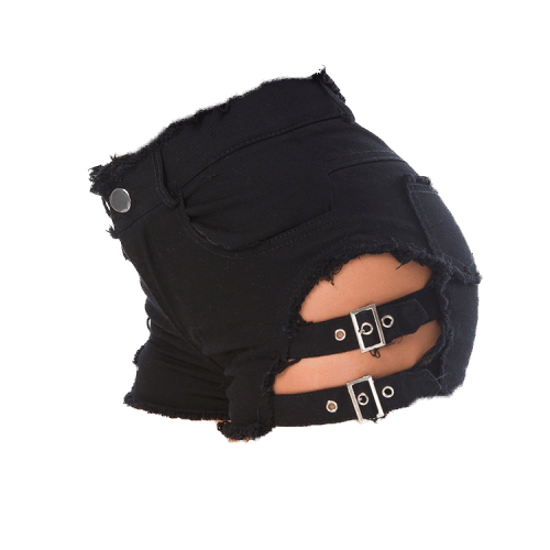 Double Buckle Shorts - PINKIE POSH APPAREL & ACCESSORIES